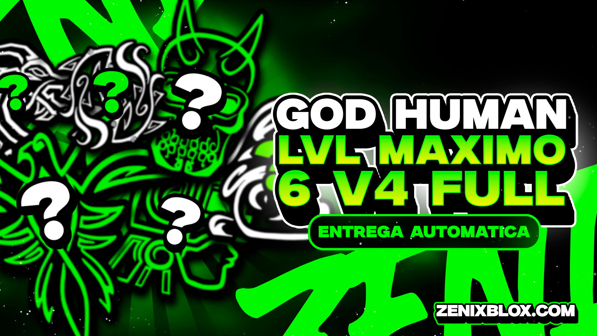 ❓LEVEL 2800 + 6 RAÇAS V4 FULL COM GOD HUMAN E CDK❓